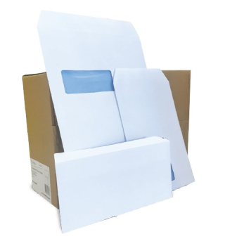 DL WHITE 100GSM PEAL & SEEL WINDOW WALLET DL WHITE 100GSM PEAL & SEEL WINDOW WALLET