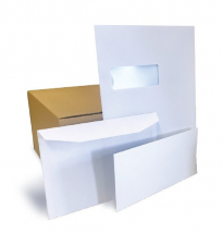 C6 WHITE D.F 100GSM GUMMED