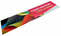 BANNER PAPER - 1200MM X 297MM