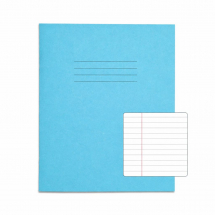 Exercise Books 8inch x 6.5inch 32 pages 8mm F&M Vivid Blue