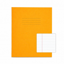 Exercise Books 8inch x 6.5inch 48 pages 8mm F&M Orange