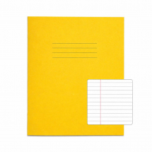 Exercise Books 8inch x 6.5inch 48 pages 8mm F&M Yellow