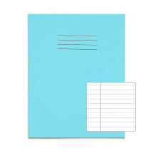 Exercise Books 9inch x 7inch 64 pages 8mm F&M Light Blue