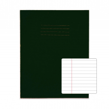 Exercise Books 9inch x 7inch 80 pages 8mm F&M Dark Green