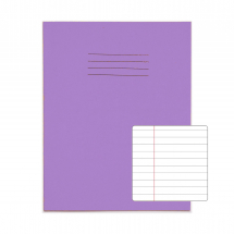Exercise Books 9inch x 7inch 80 pages 8mm F&M Purple