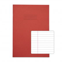 Exercise Books A4 48 pages 8mm F&M Red Pk 100