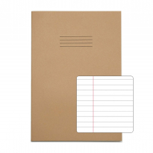 Exercise Books A4 64 pages 8mm F&M Buff Pk 50