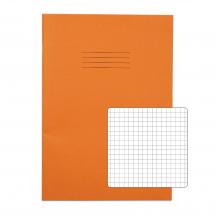 Exercise Books A4 80 pages 5mm sq Orange