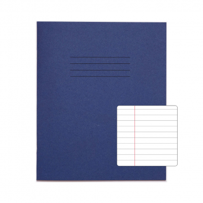 Exercise Books 9Inch x 7Inch 120 pages 8mm F&M Dark Blue