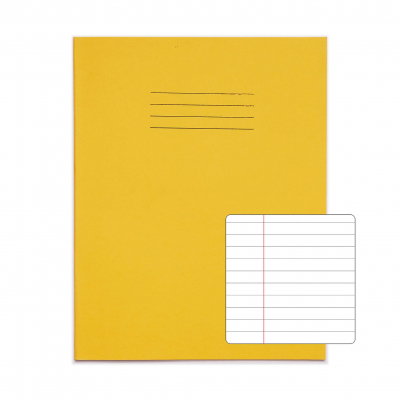 Exercise Books 9Inch x 7Inch 120 pages 8mm F&M Yellow
