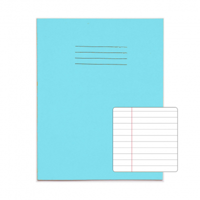 Exercise Books 9Inch x 7Inch 64 pages 8mm F&M Light Blue
