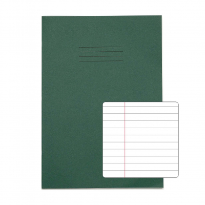 Exercise Books A4 32 pages 8mm F&M Dark Green