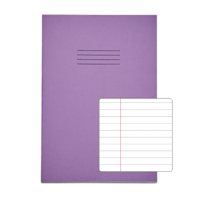 Exercise Books A4 48 pages 8mm F&M Purple